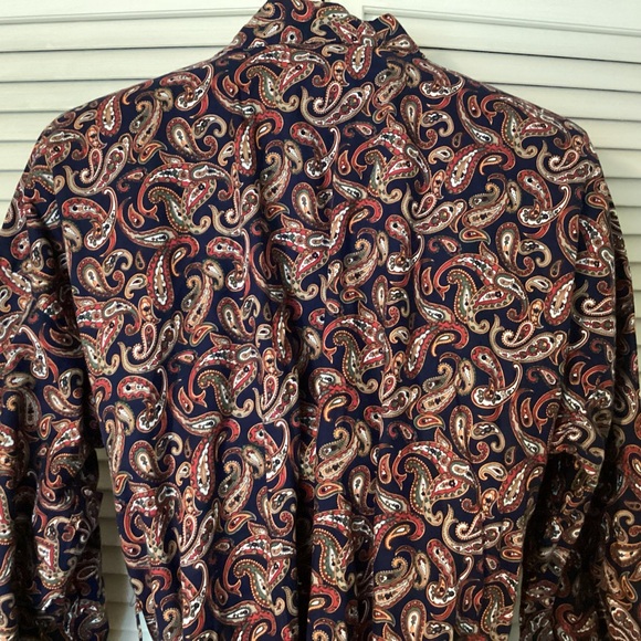 Vintage Sea Island Loungewear Paisley Robe with travel bag made in USA - Picture 5 of 14